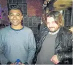  ?? Picture: NOMAZIMA NKOSI ?? BOY’S NIGHT OUT: Emile Naidu, left, and Steven Walters at Lucy Kruger & The Lost Boys' album launch earlier this week at Shag High Voltage Hair in South End