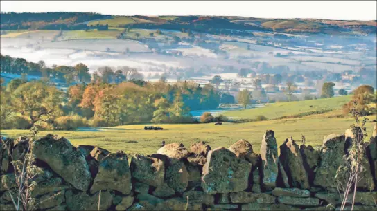  ?? Jo Ward Cotswolds.com ?? LOOKING TOWARD Cleeve Hill, which offered the steepest hike of the trip along England’s Cotswold Way. The trek passes through well-tended fields and pastures.