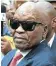  ??  ?? Jacob Zuma, not enjoying a moment.