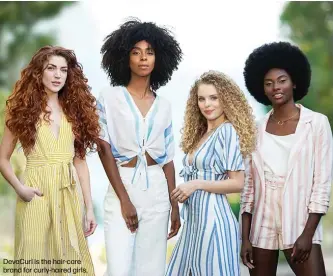  ??  ?? DevaCurl is the hair-care brand for curly-haired girls.