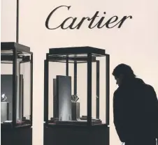  ?? — AFP photo ?? Richemont – whose brands include Cartier, Piaget and Montblanc – says sales rose by four per cent in the final three months of the year to 5.6 billion euros (US$6.1 billion).