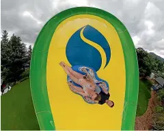  ??  ?? The new Conical Thrill is one of four slides at Hanmer Springs.