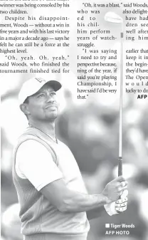  ?? AFP HOTO AFP ?? Tiger Woods