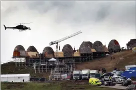  ?? Ceann Sibéal at the centre of intergalac­tic action during the filming of The Last Jedi in May 2016. Photo by Declan Malone ??