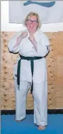  ??  ?? Mhairi Weldon passed her Shodan, first degree black belt.