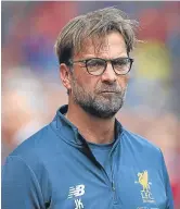  ??  ?? Liverpool boss Jurgen Klopp.