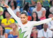  ?? PTI ?? Dipa Karmakar competed for the first time after Rio Games.