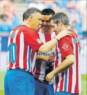  ?? FOTOJ.A.S. ?? Milinko Pantic, en la despedida del estadio Vicente Calderón