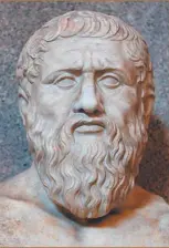  ?? CEDOC PERFIL ?? PLATON. El filósofo en un busto que data del siglo IV d.C., hoy en el Vaticano.