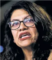  ??  ?? TO GRANDMOTHE­R’S HOUSE? OH, NO! A day after Israel banned Rep. Rashida Tlaib at President Trump’s urging, she refused an offer to let her visit grandma Muftiyah Tlaib in the West Bank.