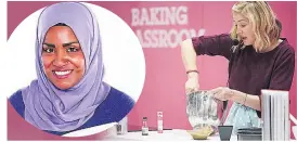 ??  ?? MIX IT Whip up enthusiasm for the Cake and Bake Show and, inset, Nadiya