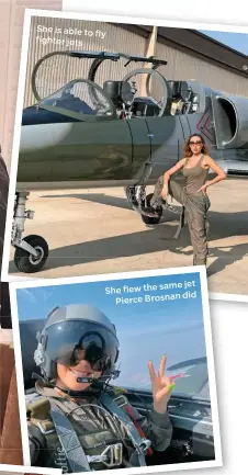  ??  ?? same jet She flew the
did Pierce Brosnan
