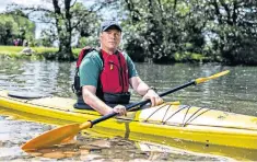  ??  ?? Sgt Edward Mackenzie plans to kayak from near Liverpool to Putney Bridge in London