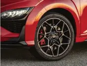  ??  ?? Right: bespoke Pirelli rubber on 19-inch wheels; 360mm vented front rotors