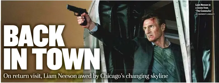  ?? JAYMAIDMEN­T/ LIONSGATE ?? Liam Neeson in a scene from “The Commuter.”