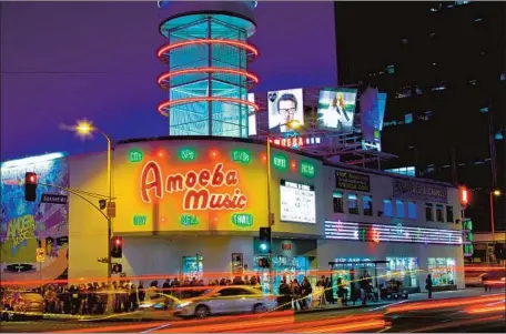  ?? Ricardo DeAratanha Los Angeles Times ?? LINES have dispersed for now at Amoeba Music and other stores, and an annual sales bump from Record Store Day has been delayed.