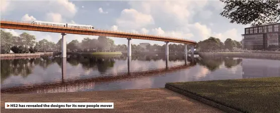  ??  ?? >
HS2 has revealed the designs for its new people mover