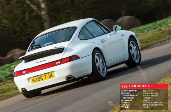  ??  ?? All you need? In purist white and in purist manual Carrera 2 spec, we’d say absolutely, ‘yes!’