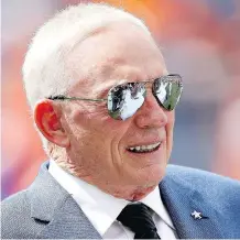  ?? MATTHEW STOCKMAN/GETTY IMAGES ?? Dallas Cowboys owner Jerry Jones is not someone NFL commission­er Roger Goodell wants to upset.