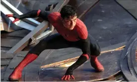  ?? ?? Back down to earth? Tom Holland in Spider-Man: No Way Home. Photograph: Sony/ Marvel/Matt Kennedy/Allstar