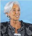  ?? FOTO: AFP ?? Christine Lagarde forderte Italien auf, sich an die Regeln der EU zu halten.