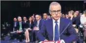  ?? REUTERS FILE ?? Andrew McCabe during a testimony before the US Senate Select Committee on Intelligen­ce on Capitol Hill last year.