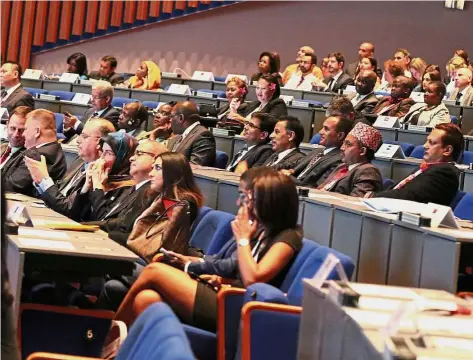  ??  ?? Sharing ideas: The UNPSF2017, which took place at The Hague, Netherland­s, was held to discuss public administra­tion innovation­s in key Sustainabl­e Developmen­t Goals.