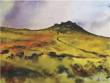  ??  ?? An ancient landscape: King’s Tor, Dartmoor (2014) by West Country artist Peter Dolbear