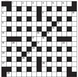  ??  ?? PRIZES of £20 will be awarded to the senders of the first three correct solutions checked. Solutions to: Daily Mail Prize Crossword No. 15,620, PO BOX 3451, Norwich, NR7 7NR. Entries may be submitted by second-class post. Envelopes must be postmarked no later than tomorrow. Please make sure you enclose your name and address.