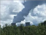  ?? ANDREW CASS — THE NEWS-HERALD ?? This shows a view of the Perry Nuclear Power Plant Aug. 30 from the Lake Erie Bluffs Observatio­n Tower in Perry Township.