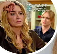  ??  ?? Crying shame: Charity reveals to Vanessa what happened to her as a teenager