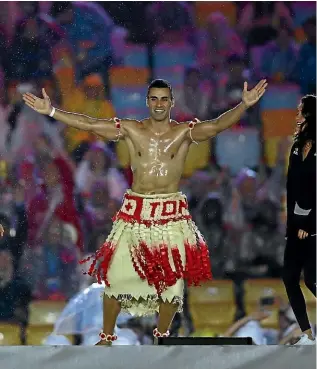  ?? GETTY IMAGES ?? Tongan Olympic athlete Pita Taufatofua is hoping to compete at three consecutiv­e Olympic Games in three unrelated sports.
