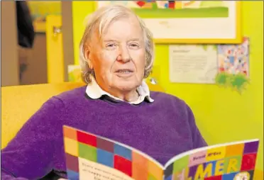  ?? ?? Elmer author David McKee supported the Heart of Kent Hospice’s art trail in Maidstone