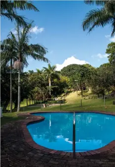  ??  ?? SAME DEEP WATER. The pool just beyond the games room isn’t big, but it’s refreshing on humid afternoons.