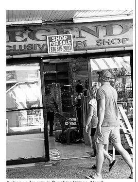  ??  ?? A shop up for sale in Sunshine Village, Negril.