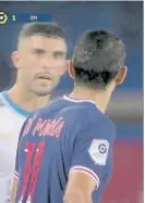  ??  ?? Enojo. Di María en el clásico.