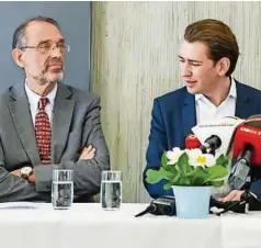  ??  ?? Vermehrte inhaltlich­e Differenze­n: Faßmann und Kurz