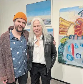  ?? GORD BOND ?? Gord Bond and Kathy Bond at the opening of their Carnegie Gallery exhibition.