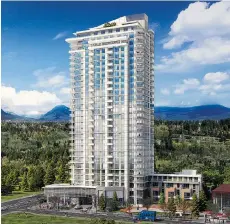  ??  ?? The dazzling Compass tower at Seylynn Village will rise to 28 storeys. The Denna Club, right, will be an impressive facility offering a lap pool, lounge, fitness centre, spa, and yoga and dance room.