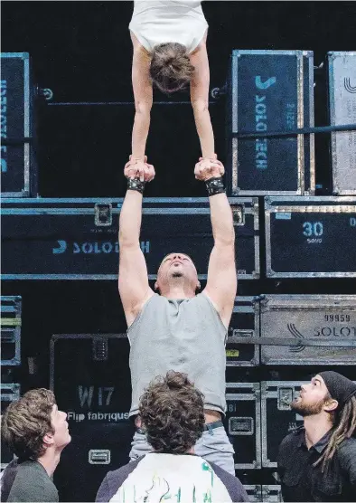  ?? FLIP FABRIQUE ?? Quebec City circus troupe Flip FabriQue will perform its newest creation, Transit, at the Festival Internatio­nal de Cirque Vaudreuil-Dorion on June 24-26.