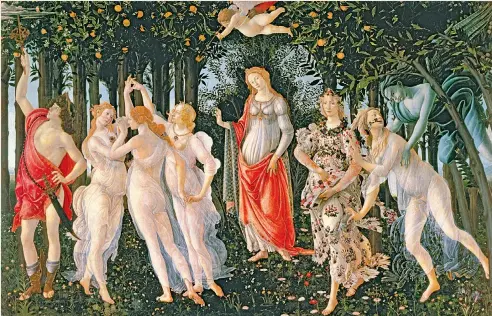  ??  ?? Sandro Botticelli’s
Primavera has been much reproduced and imitated