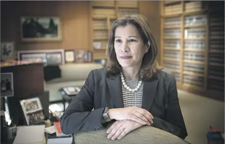  ?? David Butow For The Times ?? CHIEF JUSTICE Tani Cantil-Sakauye said she decided to speak out on immigratio­n policy after reflecting on Japanese internment.