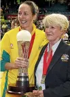  ??  ?? Liz Ellis was the victorious Australian captain and Norma Plummer the coach when the World Cup was last held in New Zealand, in 2007.