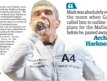  ??  ?? Icon Stone Roses’ Ian Brown