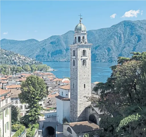  ?? ANDREA WYNER THE NEW YORK TIMES ?? Lugano is known for blending Swiss efficiency with the charm of Italy along the shores of a postcard-perfect alpine lake that reaches deep into both countries.