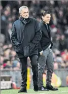  ?? FOTO: EFE ?? Mou y Montella, durante el partido