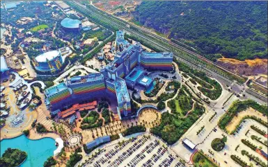  ?? PROVIDED TO CHINA DAILY ?? An aerial view of Hengqin Free Trade Zone in Zhuhai, Guangdong province, in 2015. Zhuhai is one of the four special economic zones China establishe­d in 1980.