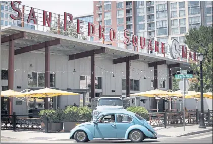  ?? RUTH RODRIGUEZ — MOSAIC 2019 ?? Scene of San Pedro Square Market located in downtown San Jose in June 2019. San Pedro Square Market opened on October 2011.