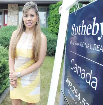  ??  ?? “There’s still a sense of uncertaint­y in the real estate market right now,” says Grace Yan, a realtor with Sotheby’s Internatio­nal Realty Canada. But, she says, the market in this area shows signs of stabilizin­g.