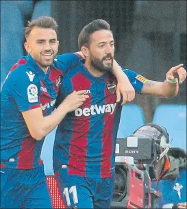  ?? FOTO: EFE ?? Borja Mayoral y José Luis Morales quieren brillar en el fortín de Butarque